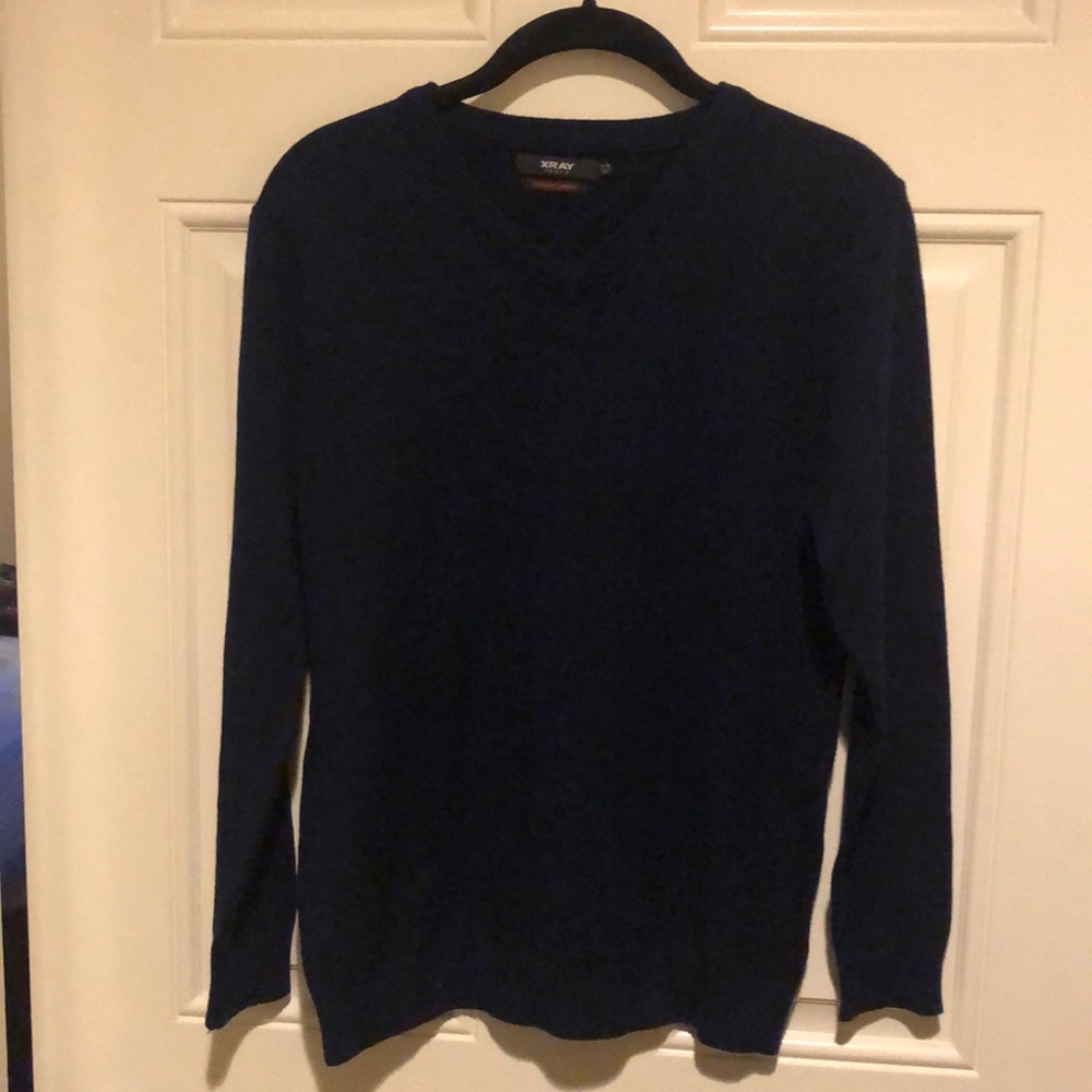 X-Ray jeans Navy Blue long sleeve pullover knit